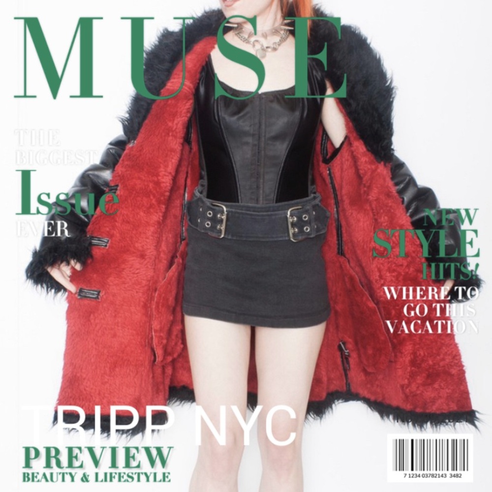 Tripp Nyc Monster Fur Jacket Coat